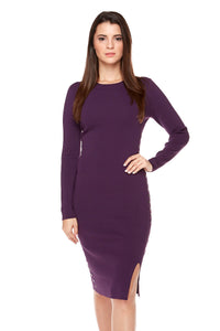 MEADOW Long Sleeve Fitted Dress