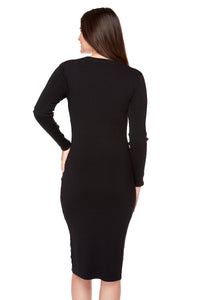 MEADOW Long Sleeve Fitted Dress