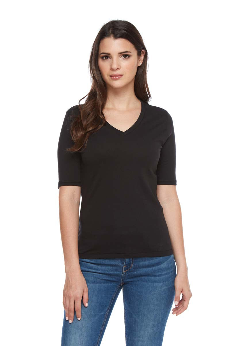 NINA Essential Soft Cotton V-Neck