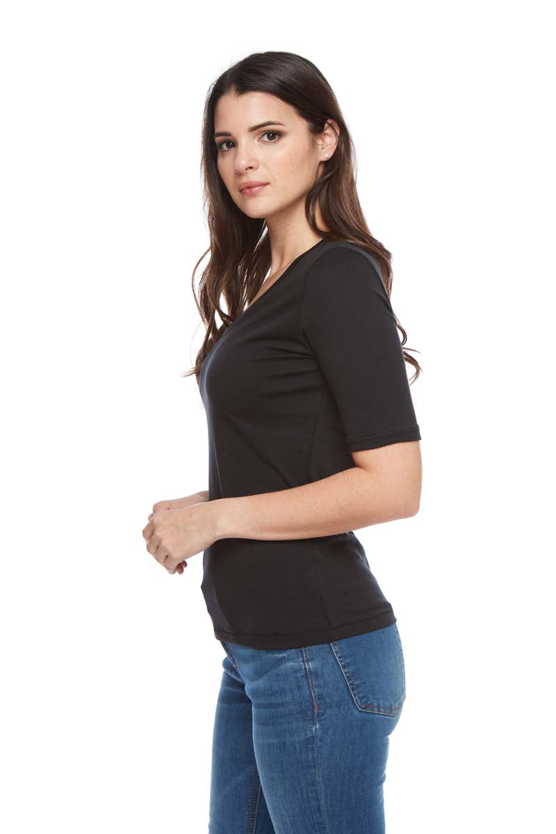 NINA Essential Soft Cotton V-Neck