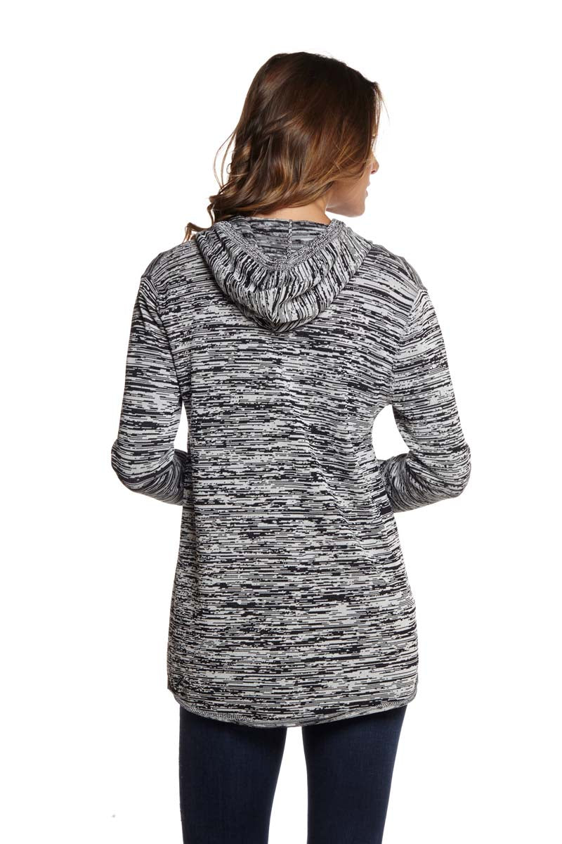 PAIGE Zip Front Hoodie High Low