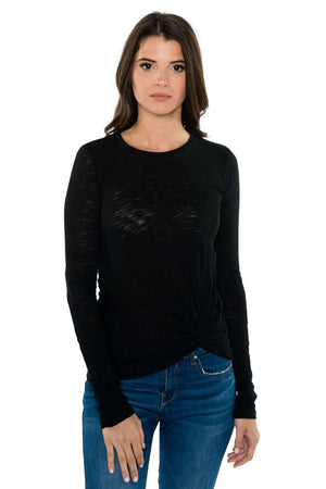 PRYA Side Twist Long Sleeve Tee