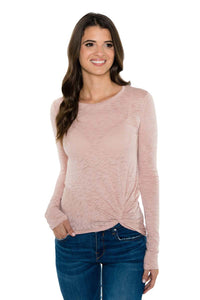 PRYA Side Twist Long Sleeve Tee