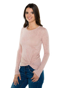 PRYA Side Twist Long Sleeve Tee