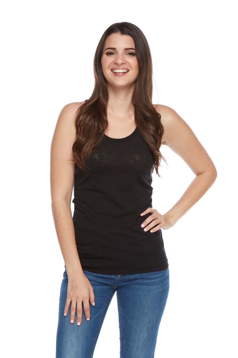 QUINN Racer Back Scoop Tank Top