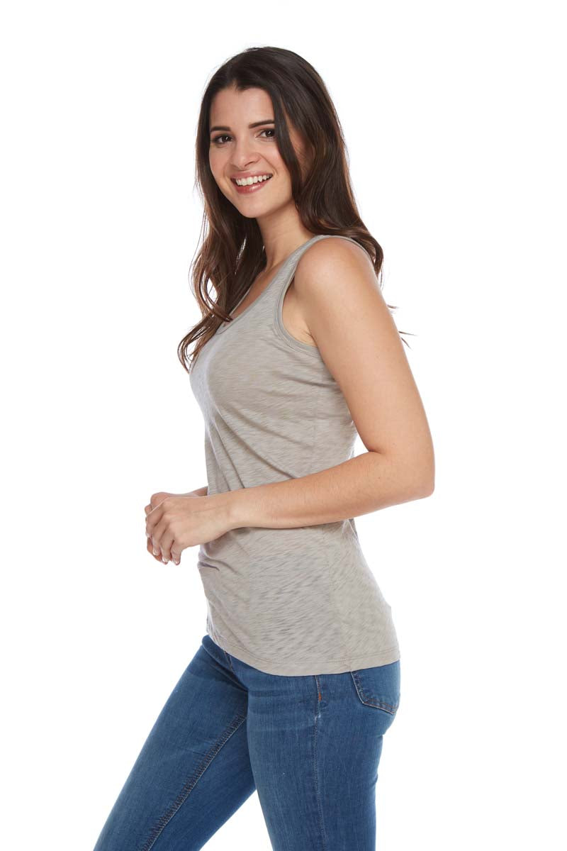 QUINN Racer Back Scoop Tank Top