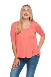 SARA Scoop Neck 3/4 Sleeve