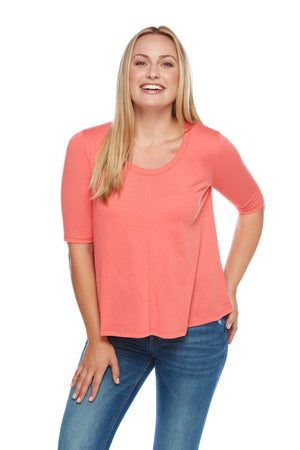 SARA Scoop Neck 3/4 Sleeve