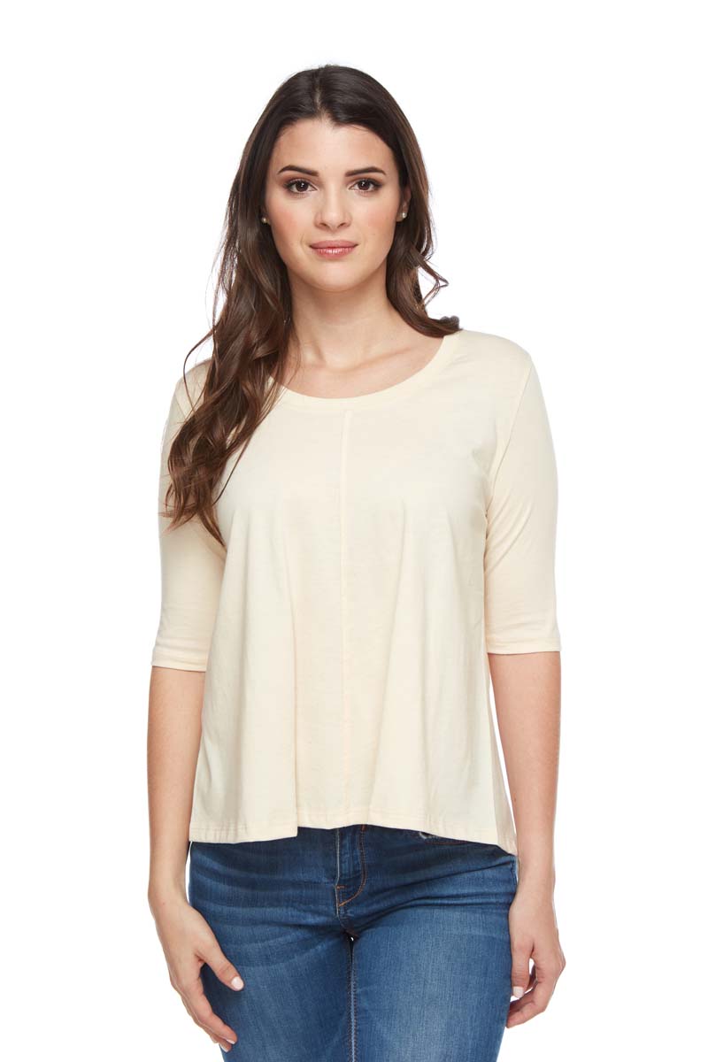 SARA Scoop Neck 3/4 Sleeve