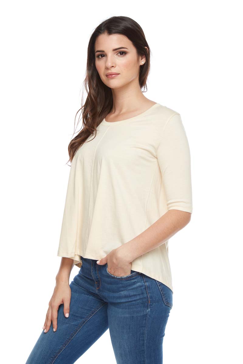 SARA Scoop Neck 3/4 Sleeve