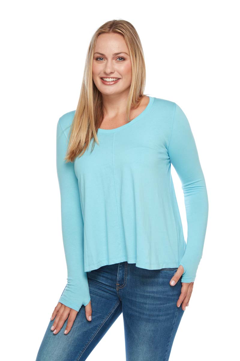 SASHA Scoop Neck Long Sleeve