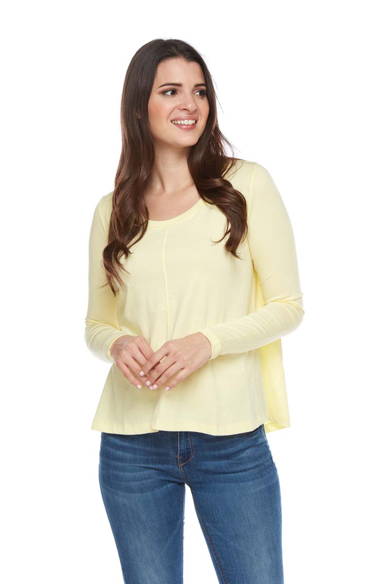 SASHA Scoop Neck Long Sleeve