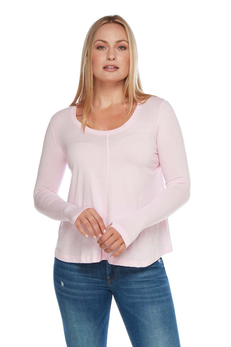 SASHA Scoop Neck Long Sleeve