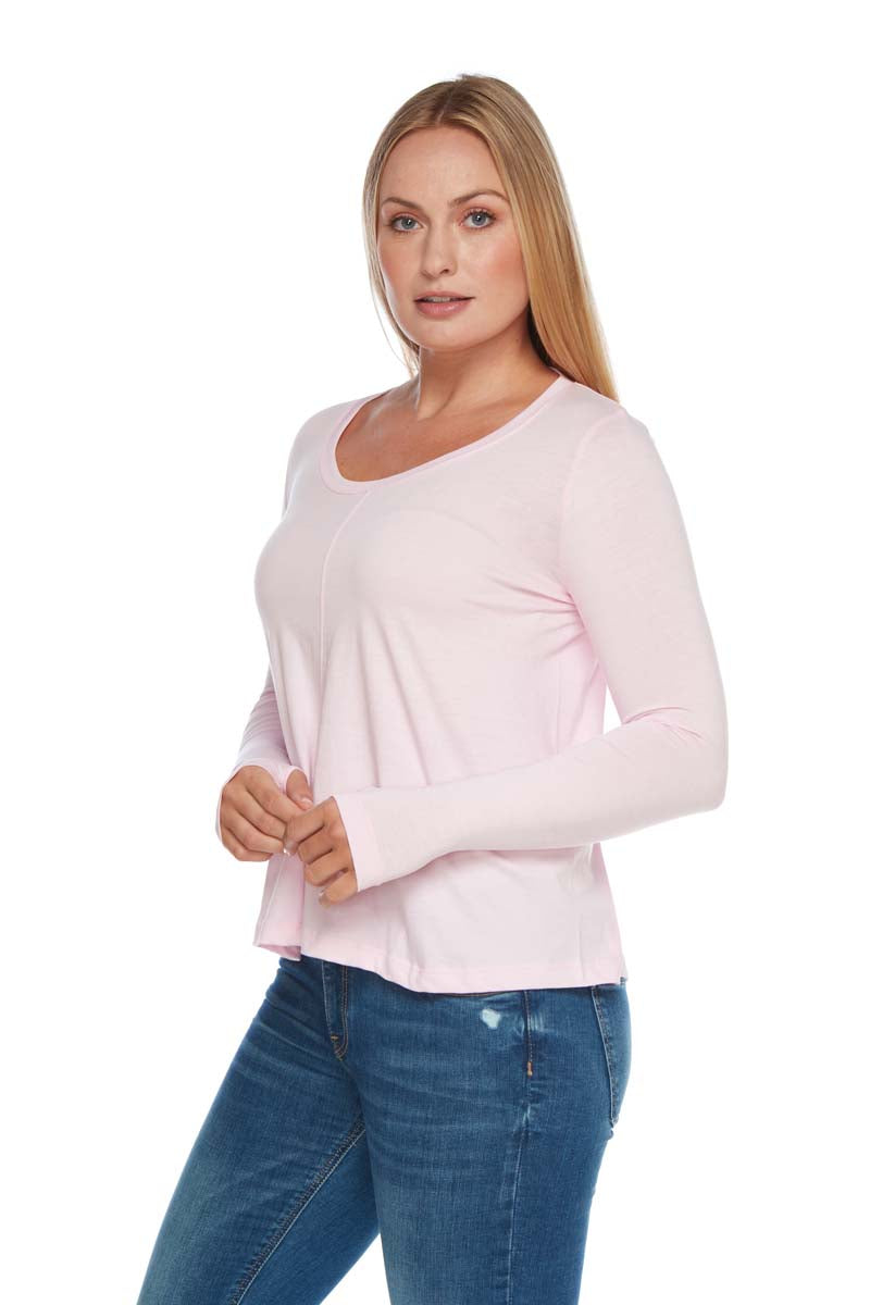 SASHA Scoop Neck Long Sleeve