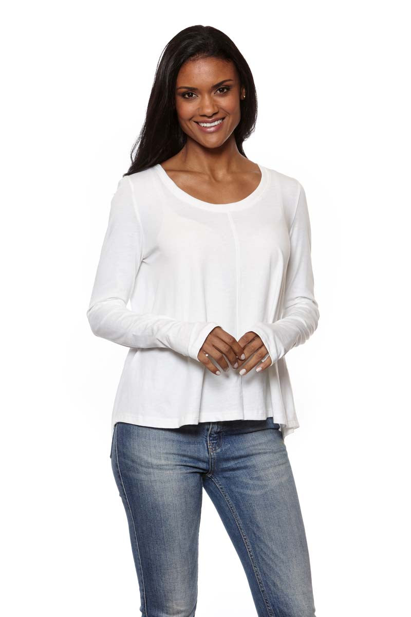 SASHA Scoop Neck Long Sleeve