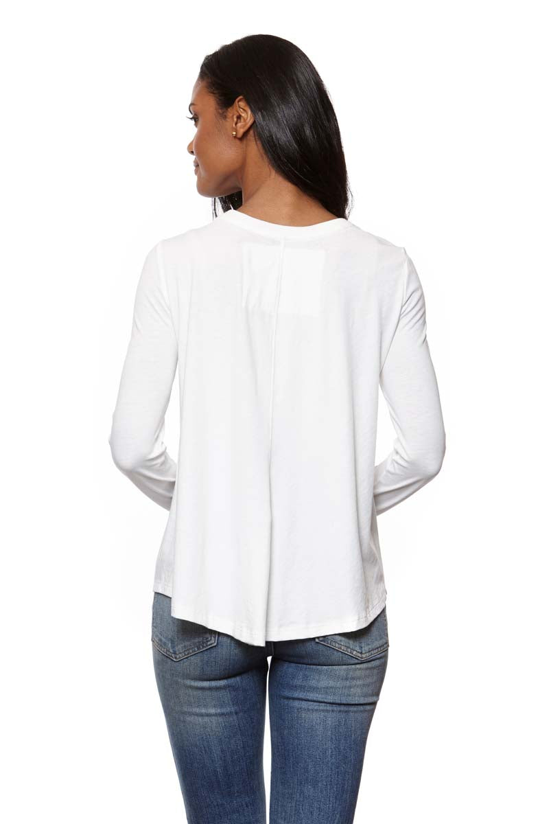 SASHA Scoop Neck Long Sleeve